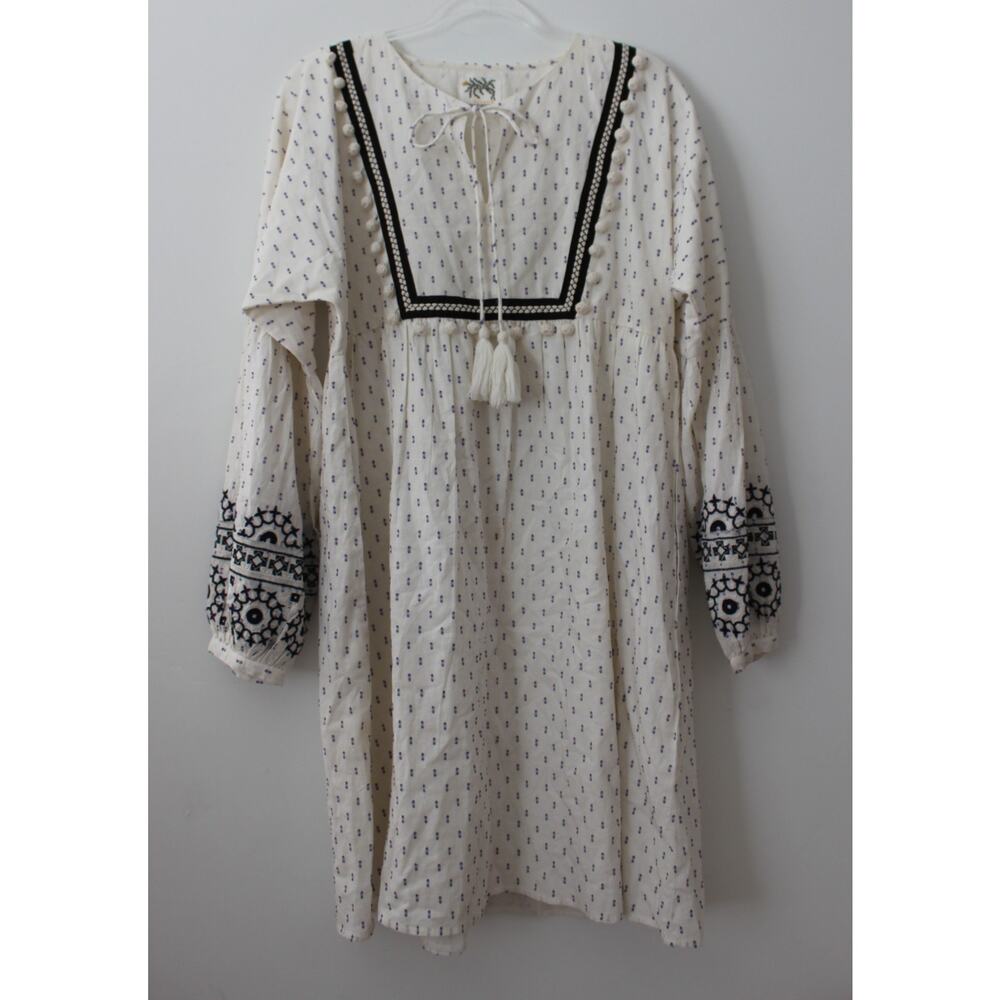CITRUS By Called To Surf Womens Dress Long Sleeves White Size S Pre-Owned